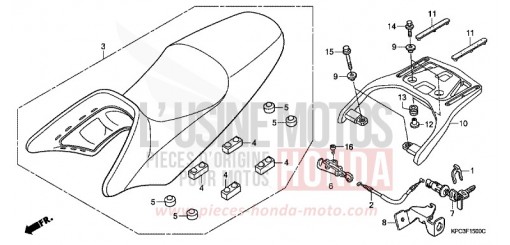 SIEGE/SUPPORT XL125V8 de 2008
